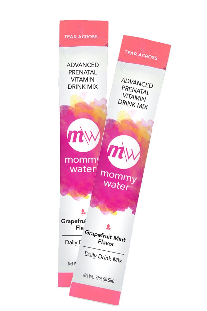 Mommy Water™ Prenatal Vitamin Daily Drink Stick Packs (Grapefruit Mint)
