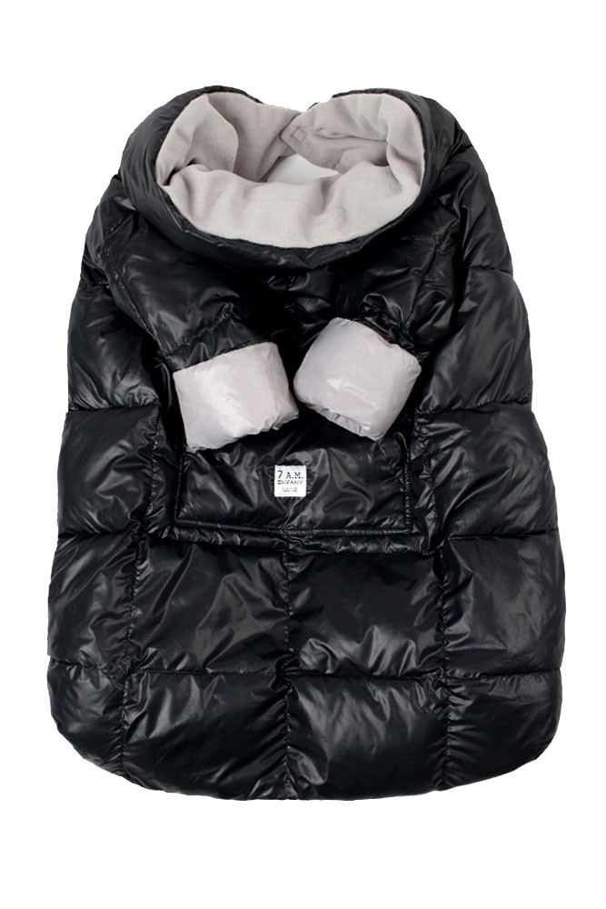 7 A.M. Enfant Quilted Easy Cover (Large: 3y-6y) (Black/Grey)