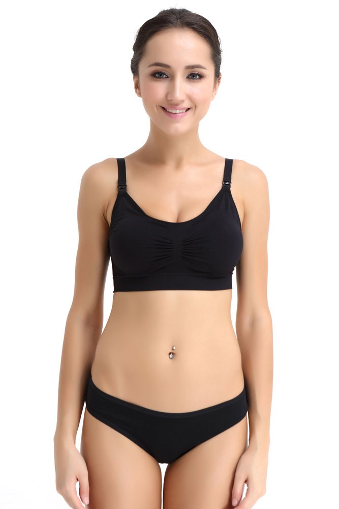 Spring Maternity Moselle Seamless Nursing Bra (Black) Spring Maternity Moselle Seamless Nursing Bra (Black)