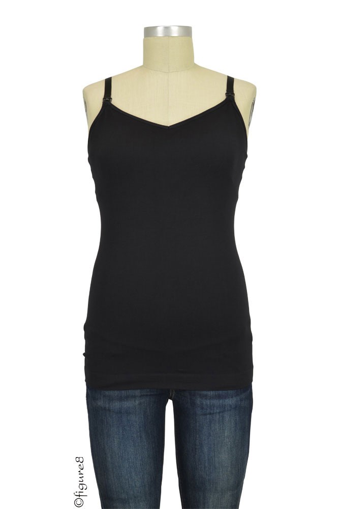 Boob Design Fast Food Padded Nursing Singlet (Black) Boob Design Fast Food Padded Nursing Singlet (Black)
