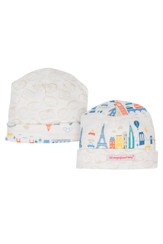 Magnificent Baby Reversible Baby Boy Cap (World Cities)