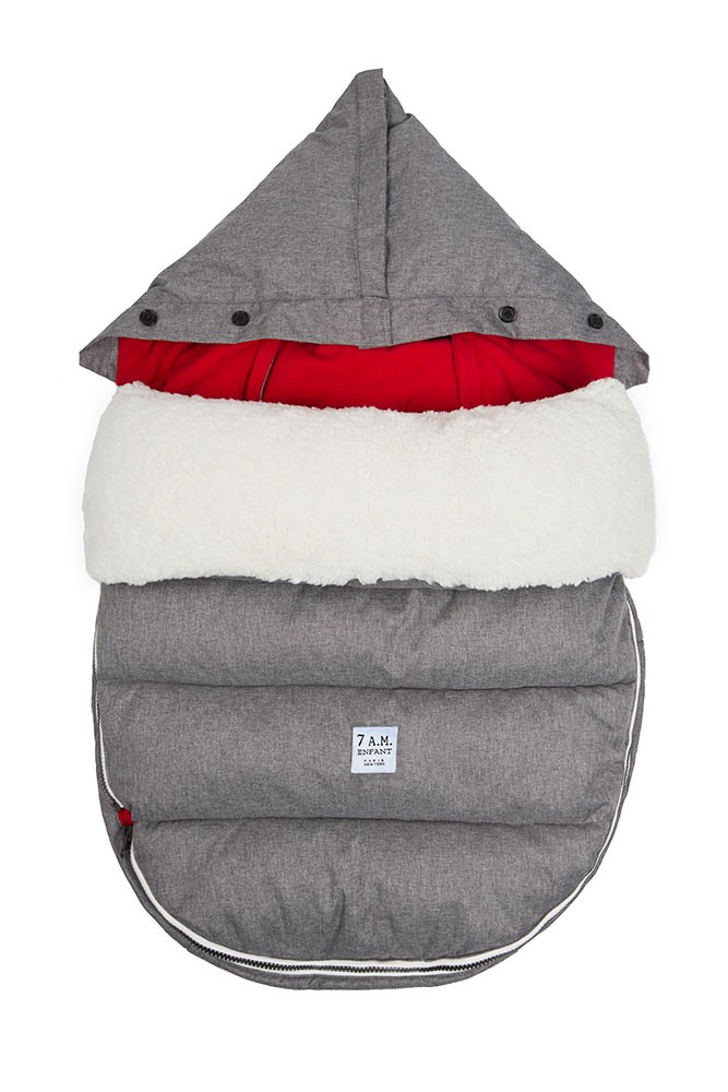 7 A.M. Enfant LambPOD- Medium/ Large (Heather Grey/Red Fleece) 7 A.M. Enfant LambPOD- Medium/ Large (Heather Grey/Red Fleece)
