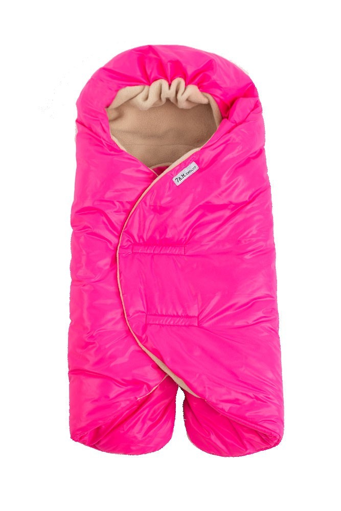 7 A.M. Enfant Nido Quilted Car-seat Baby Wrap - Large (Neon Pink)