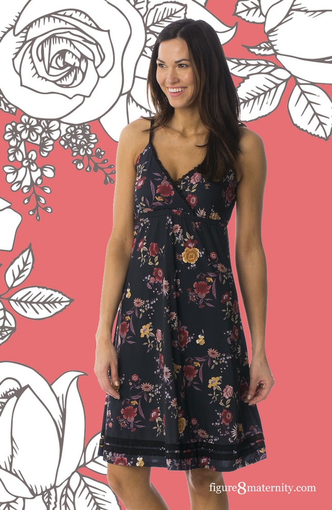 Majamas Madison Nursing Nightie (Marron) Majamas Madison Nursing Nightie (Marron)