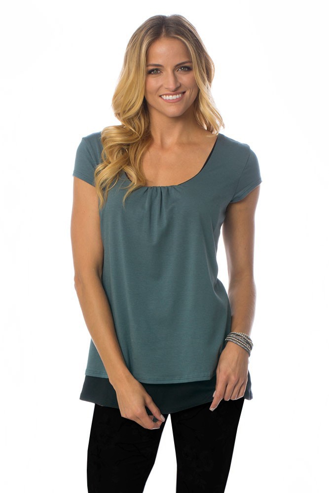 The Orchard Maternity & Nursing Top by Majamas (Aquatic)