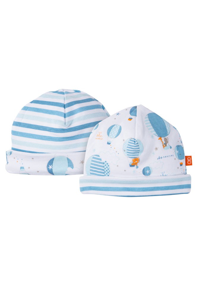 Magnificent Baby Magnetic Me™ Reversible Baby Boy Cap (Up in the Air Print)