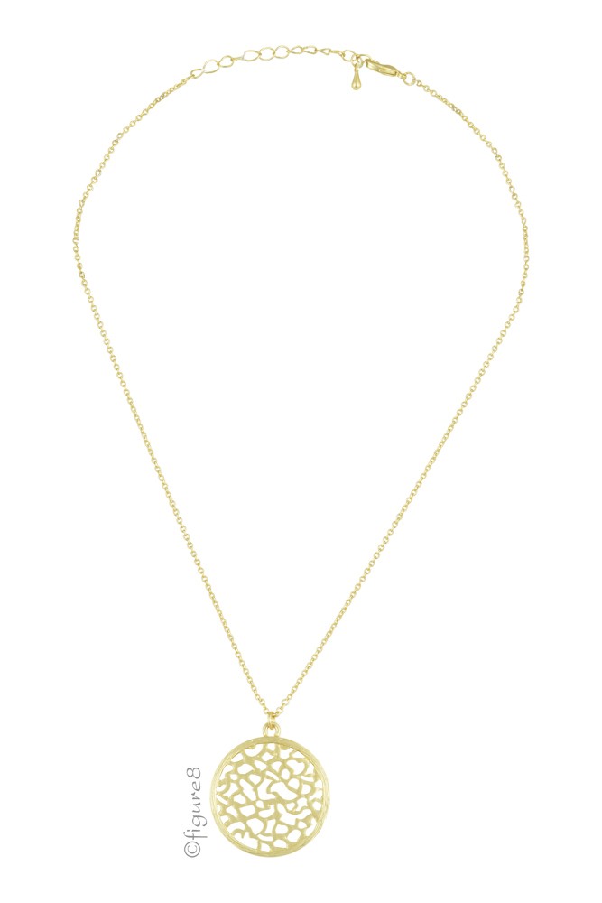 Dream Catcher Necklace (Gold)