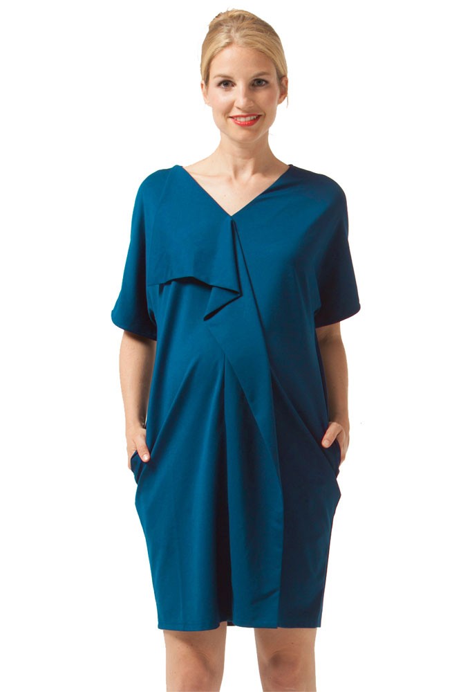 Fayme Maternity & Nursing Dress (Teal) Fayme Maternity & Nursing Dress (Teal)