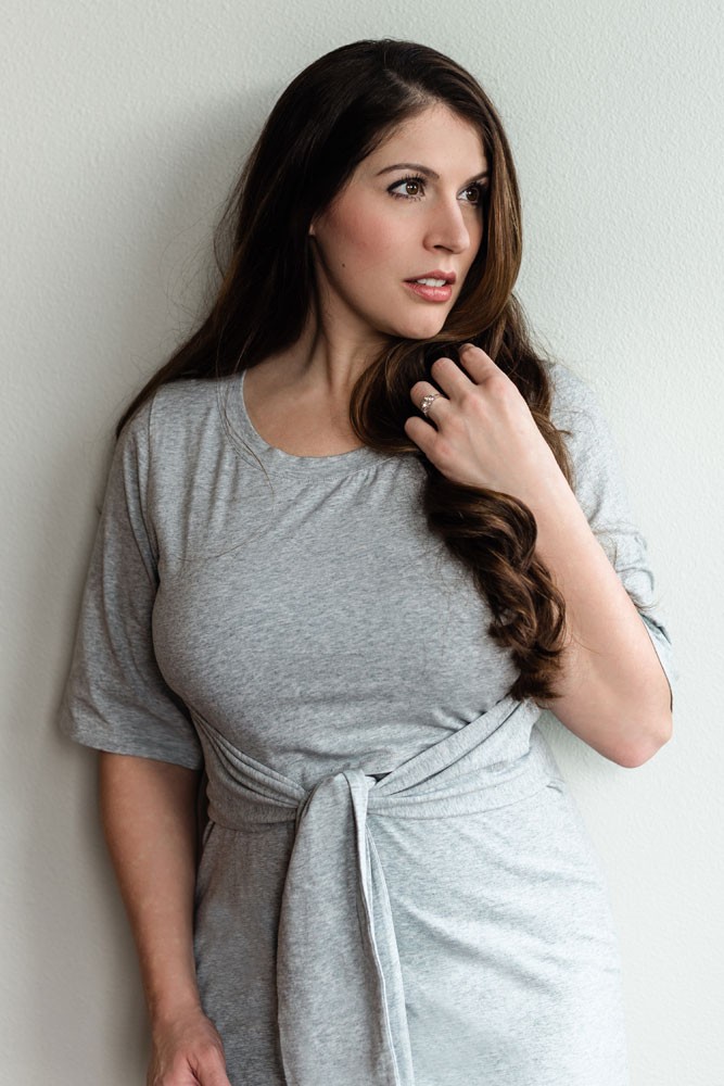 Boob Design Haley Organic Nursing Dress (Grey Melange) Boob Design Haley Organic Nursing Dress (Grey Melange)