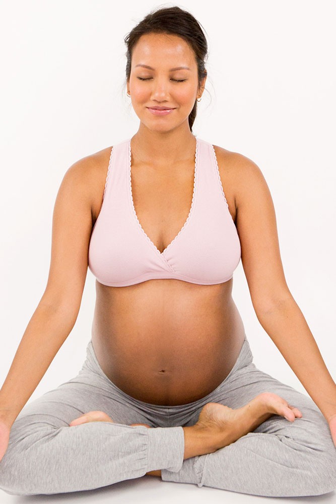 Belabumbum Ribbed Pima Cotton Lounge Sleep Bra (Pink Lotus) Belabumbum Ribbed Pima Cotton Lounge Sleep Bra (Pink Lotus)