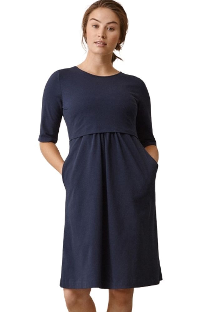 Boob Design Linnea Organic Maternity and Nursing Dress (Midnight Blue) Boob Design Linnea Organic Maternity and Nursing Dress (Midnight Blue)