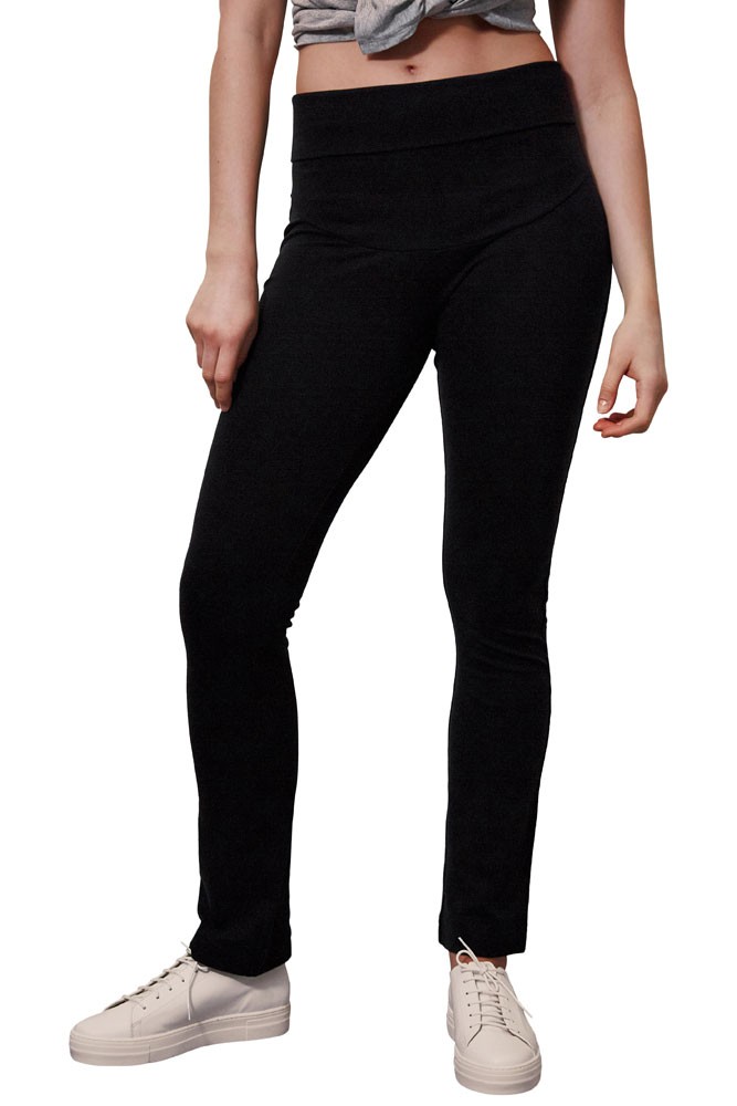 Boob Design Once-On-Never-Off Straight Leg Maternity Pants (Black)