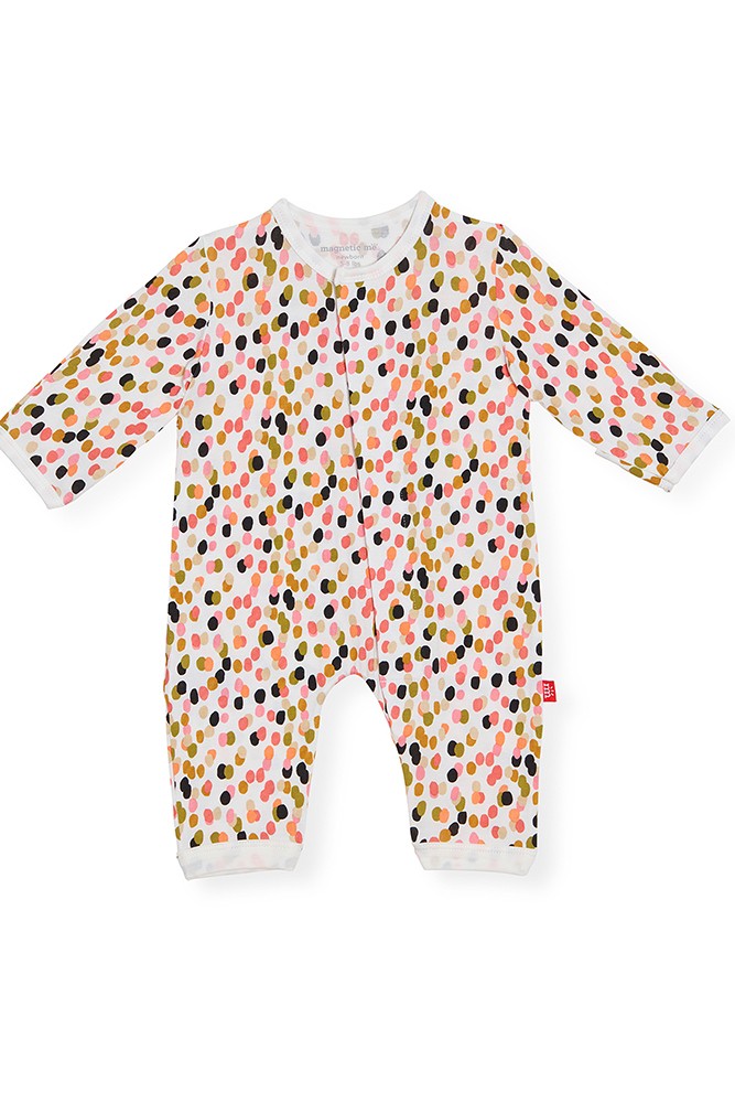Magnetic Me™ Modal Magnetic Baby Coveralls (Confetti)