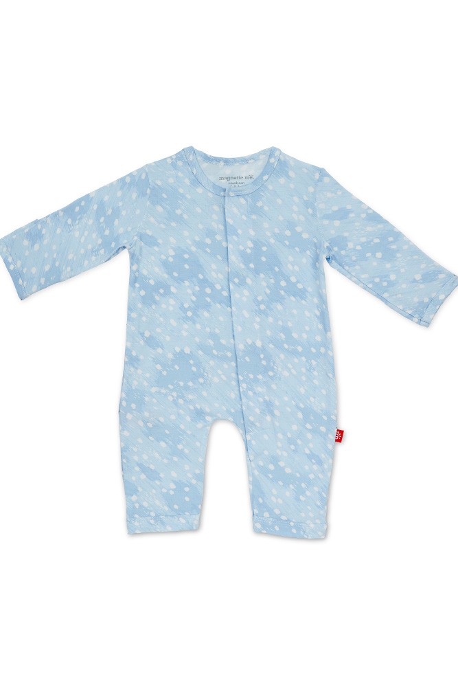 Magnetic Me™ Modal Magnetic Baby Coveralls (Blue Doeskin)