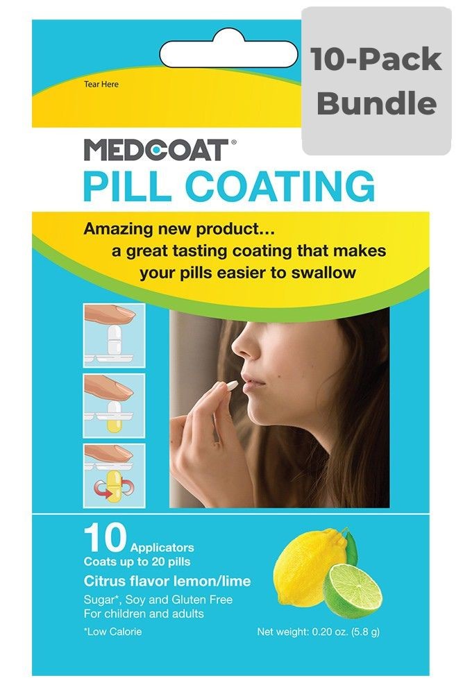 MEDCOAT® Flavored Pill Coating (10 ct) -1-Pack (Citrus Flavor (Lemon Lime)) MEDCOAT® Flavored Pill Coating (10 ct) -1-Pack (Citrus Flavor (Lemon Lime))