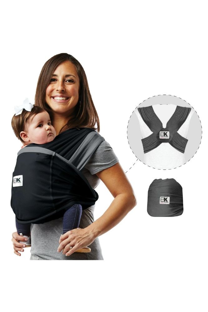 Baby K'tan Active Oasis Baby Carrier (Black/Grey)