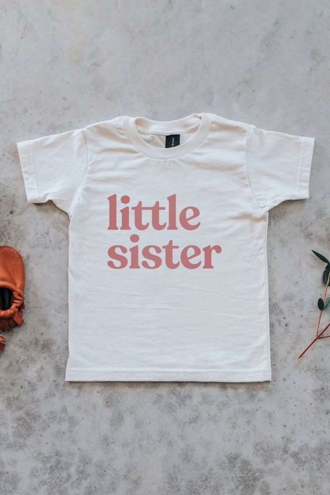 Gladfolk Organic Baby Tee (Mauve Little Sister) Gladfolk Organic Baby Tee (Mauve Little Sister)