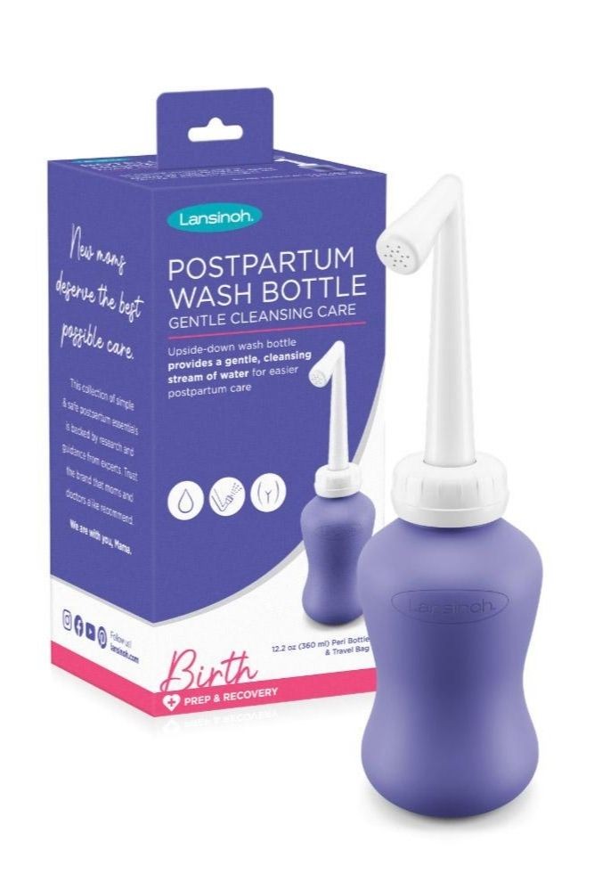 Lansinoh Postpartum Peri Wash Bottle (Purple)