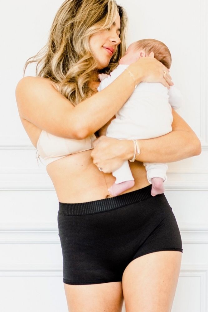Postpartum Delivery Underwear - 3 Pack Hipsters (Black) Postpartum Delivery Underwear - 3 Pack Hipsters (Black)