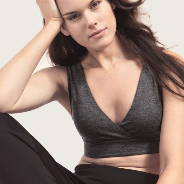 Merino wool nursing bra