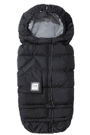 7 A.M. Enfant Blanket 212 Evolution (Black w. Grey Fleece Lining) by 7 A.M. Enfant