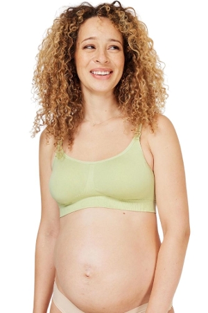 YWDJ Nursing Bras for Breastfeeding Push Up Front Closure Zip Snap Cotton  Maternity Front Close Sagging Breasts Breathable Lightly Ladies Front  Buckle Style Gathers Breastfeeding Pregnant Green M 
