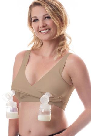 Pump Strap HandsFree Pumping & Nursing Bra – Pump More in Less Time - Fits  All Moms, Turquoise