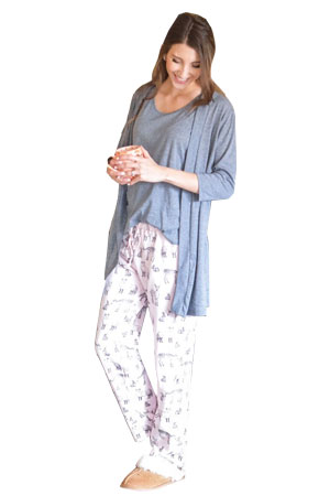 Baju Mama Emma Modal-Lace Nursing Chemise - XL - Black/Cream Lace at   Women's Clothing store