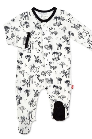 Magnetic Me™ Modal Magnetic Baby Footie (Animal Safari)