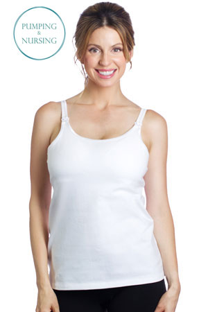 Womens Nursed Tank Tops Built in Bra Top for Breastfeeding Maternity  Camisole Brasieres 2PC Underbelly Maternity