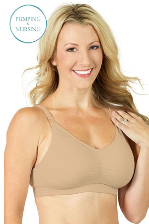 Serena Wireless Seamless Maternity & Nursing Bra with Molded Cups
