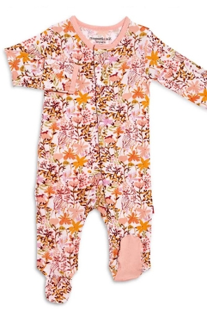 Magnetic Me™ Modal Magnetic Baby Footie (As Leaves Turn)