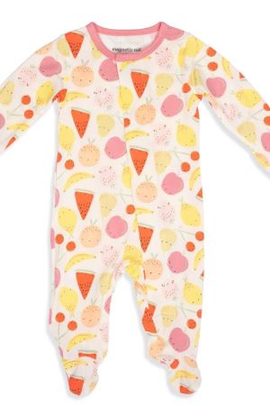 Magnetic Me™ Modal Magnetic Baby Footie (Squeeze the Day)