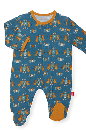 Magnetic Me™ Modal Magnetic Baby Footie (Knighty Night)