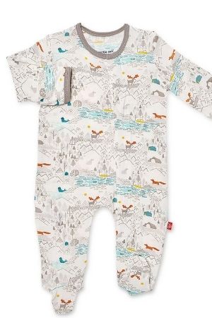 Magnetic Me™ Modal Magnetic Baby Footie (Big Sky)