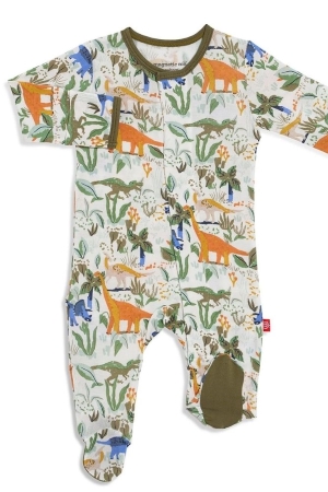 Magnetic Me™ Modal Magnetic Baby Footie (Raptor Round Finger)