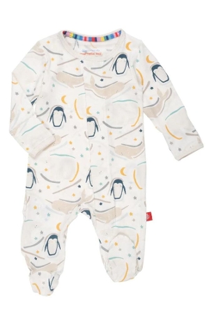 Magnetic Me™ Modal Magnetic Baby Footie (Wish You Whale)
