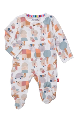 Magnetic Me™ Modal Magnetic Baby Footie (Willow Grove)