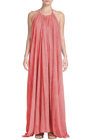 Keira Halter Maxi Dress (Coral) by Elan USA