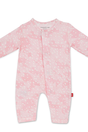 Magnetic Me™ Modal Magnetic Baby Coveralls (Pink Doeskin)