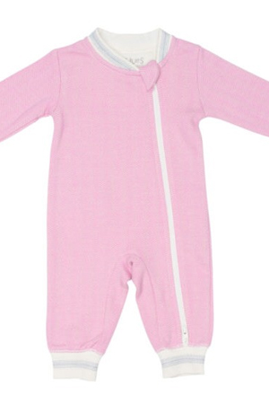 Juddlies Designs Cottage Collection Organic Playsuit (Sunset Pink)