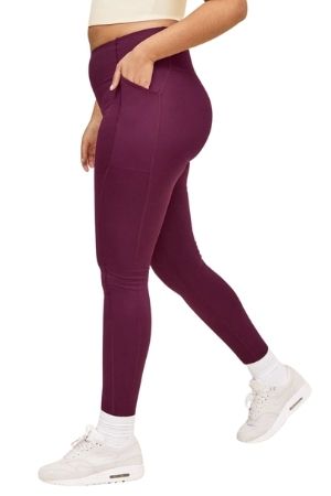 girlfriend collective, Pants & Jumpsuits, Girlfriend Collective Athletic Leggings  Burgundy Recycled Fabric Womens Size Xs