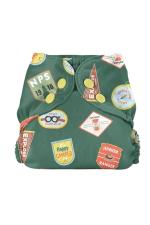 Esembly Outer Cloth Diaper Cover (Adventure Badges)