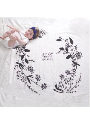 Baby Jives Co Organic Cotton Swaddle (Garland) by Baby Jives Co