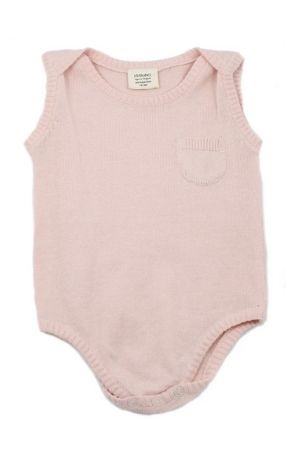 Viverano Organics Milan Organic Cotton Knit Bodysuit - Sleeveless (Blush)