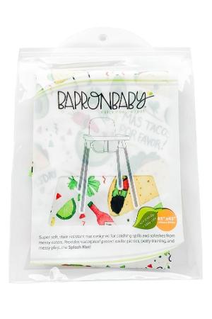 BapronBaby Waterproof Splash Mat (Taco Party)