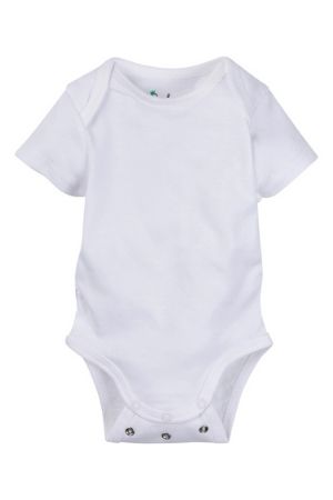 Snap & Grow Short Sleeve Adjustable Size Bodysuit (White) by Miracle Blanket / Miracle Baby