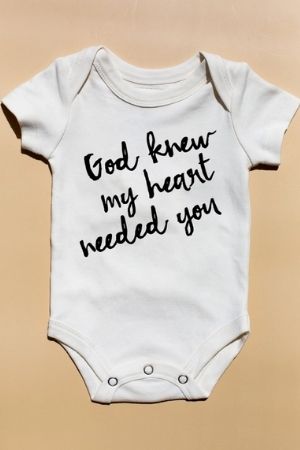 Modern Burlap Organic Bodysuit (God Knew My Heart) by Modern Burlap