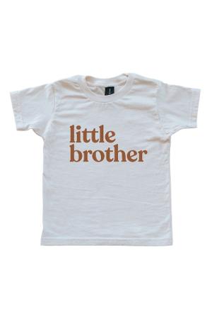 Gladfolk Organic Baby Tee (Camel Little Brother)