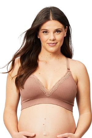 Cake Maternity Freckles Recycled Nursing Bra in Mauve